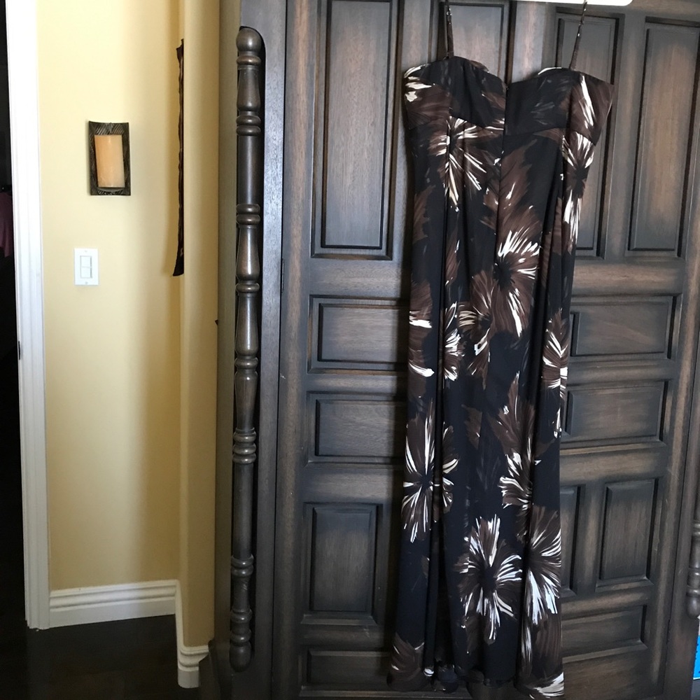 🌴 Tropical Pattern Maxi Dress